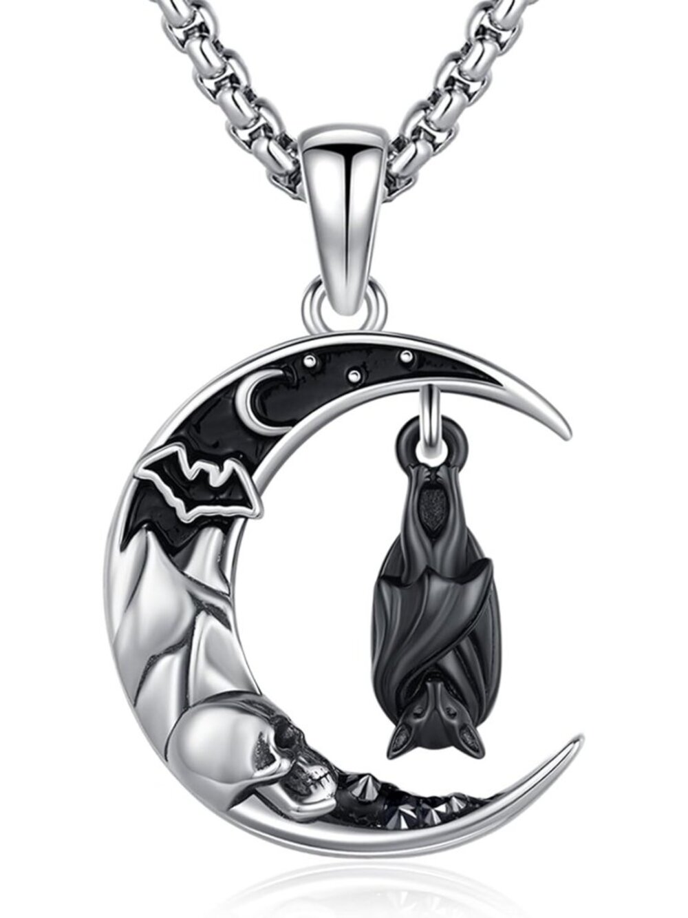 Sterling Silver Animal Necklace for Women - Turtle, Wolf, Phoenix, Cat, Opal